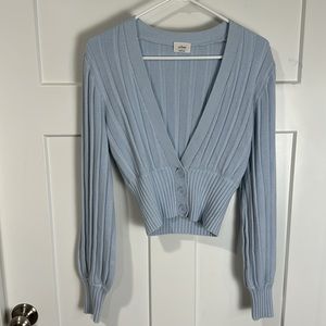 Aritzia Wilfred Light Blue Sweater Sz Small